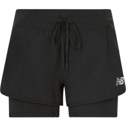 New Balance Impact Run 2 in 1 Shorts Women - Black