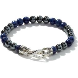 John Hardy Asli Beaded Bracelet - Silver/Blue/Black