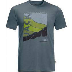 Jack Wolfskin Crosstrail Graphic Mens Short Sleeve T-Shirt Thunder