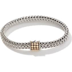 John Hardy Dot Chain Bracelet in Silver/Gold Silver/