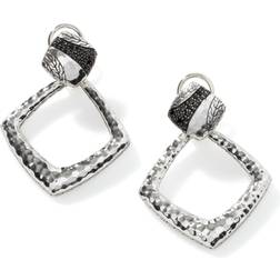 John Hardy Women's Surface Transformable Door Knocker Earring in Sterling Spinel