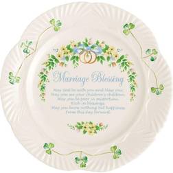 Belleek Pottery Irish Pottery Marriage Blessing Dessert Plate 3.543"