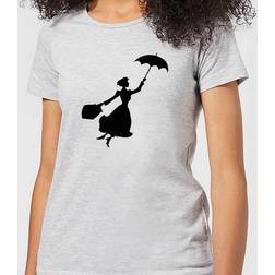 Disney Flying Silhouette Women's Christmas T-Shirt - Grey