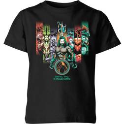 DC Comics Aquaman Unite The Kingdoms Kids' T-Shirt - Black