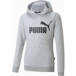 Puma Felpa con cappuccio Essentials con logo per ragazzi - Light Gray Heather