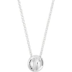 Le gramme 1g-polished sterling silver-entrelacs-necklace men Jewellery silver in taglia:ONE