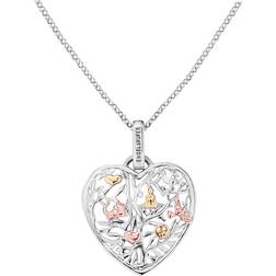 Engelsrufer Heart Shaped Tree of Life Necklace - Silver/Gold/Rose Gold