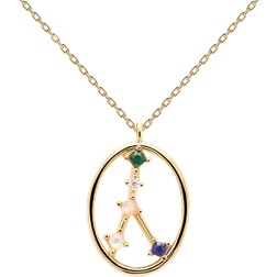 Pdpaola PDPAOLA Plated Cancer Constellation Necklace