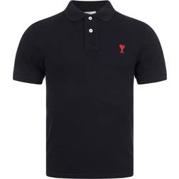 Ami Paris Ami de Coeur Polo Shirt - Black