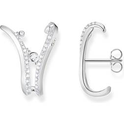Thomas Sabo Waved Ear Studs - Sølv