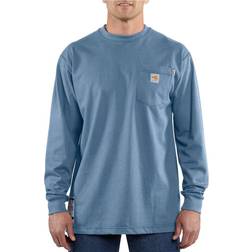 Carhartt Flame-Resistant Force Long Sleeve T-Shirt - Blue