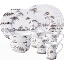 Juliska Country Estate Flint 16-Piece Dinnerware Set Juego de Vajilla