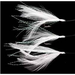 Ron Thompson R.T. Rig4 Mackerel Feathers White/Flashabou 3 #2 Silver Hook