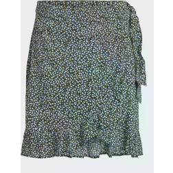 Vila Vifini HW Wrap Skirt - Svart
