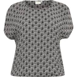Kaffe Curve Kaffe Curve Kcedina Ami Blouse Bluse 10580757 Black/chalk/rose
