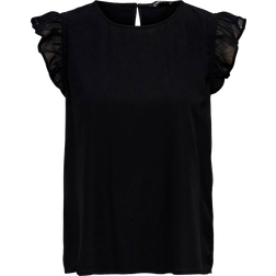 Only Ann Star Frill Sleeve Top - Women