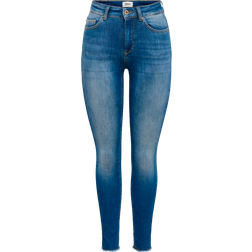 Only Blush Life Mid SK Ank Raw REA155 Noos Jeans - Denim Light