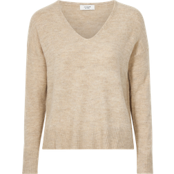 JDY Elanora L/S V-Neck Knit Lavender Gray