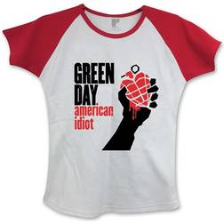 Day: Ladies Raglan T-Shirt/American Idiot (Skinny Fit) (Large)