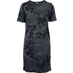 Urban Classics Ladies Camo Tee Dress Halvlång klänning Dam Mörk camo