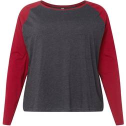 Urban Classics Camiseta Manga Larga de Contrast Raglan - Ladies