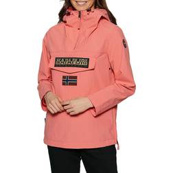 Napapijri Waterdicht Kinderjack Rainforest Sum 4 - Beige/Nachtblauw/Rood
