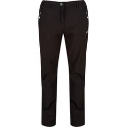 Regatta Great Outdoors Womens/ladies Geo Softshell Ii Long Leg Trousers (black)