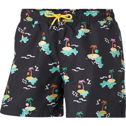 Happy Socks Island In The Sun Swim Shorts Black/Multi Male