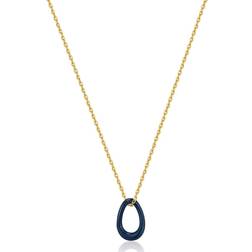 Enamel Twisted Pendant Necklace N031-02G-B