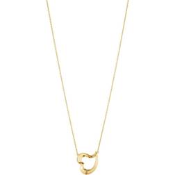 Georg Jensen Love Leaf Heart Necklace - Gold