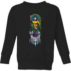 DC Comics Sudadera Aquaman and Ocean Master - Niño - Negro