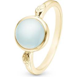 Christina Chalcedony ring i forgyldt