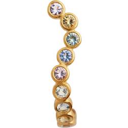 Stine A Candy Sparkle Hugging Creol Right Earring - Gold/Multicolour