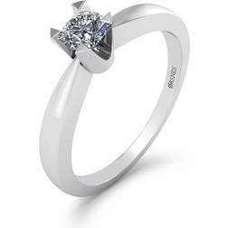 Smykkekæden Karat Hvidguld Ring med Brillant 0,30 Carat W/SI
