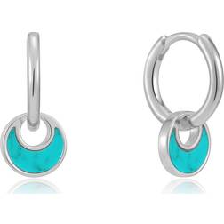 Ania Haie Shiny Tidal Abalone Crescent Huggie Hoop Earrings E027-06G
