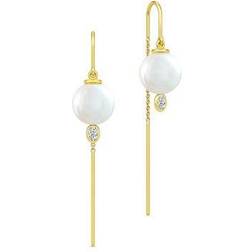 Julie Sandlau Ariel Chandeliers Forgyldt Øreringe med Perle