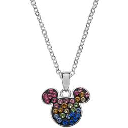 Disney Disney Mickey Mouse Necklace - Silver/Multicolour