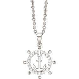 Støvring Design Sterling vedhæng med kæde, Anker fra Støvring Design