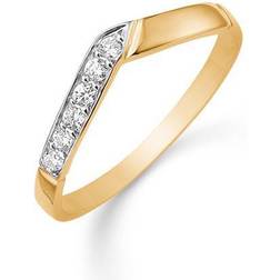 Støvring Design V-Ring - Gold/Transparent