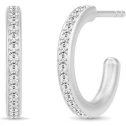 Julie Sandlau Infinity Hoops - Silver/Transparent