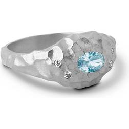 ENAMEL Copenhagen Leia Ring - Clear Blue/Clear