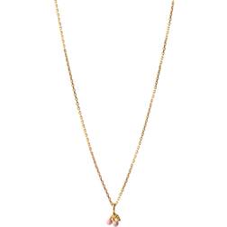 ENAMEL Copenhagen Cherry Necklace - Gold/Light Pink