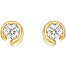 Georg Jensen Mercy Stud Earrings - Gold/Diamonds