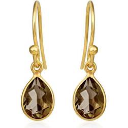 Susanne Friis Bjørner Bjørner Earrings - Gold/Quartz