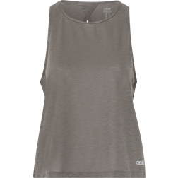 Casall Texture Tank Open Back - Graphite Grey