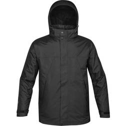 Stormtech Mens Fusion 5 in System Parka Parka Hooded vattentät andningsbar jacka Black/Black