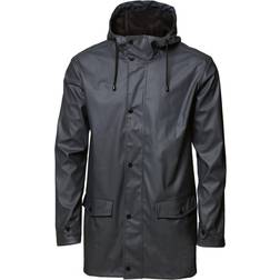 Nimbus Mens Huntington Hooded Waterproof Fashion Raincoat (Charcoal)