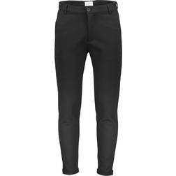 Lindbergh Chinos med Bælte & Stretch - Sort