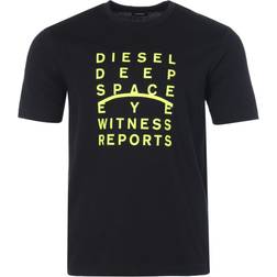 Diesel Sleek Crew Neck Cotton Tee - Blue