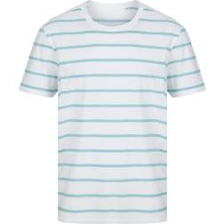 The Row Front Row Mens Striped T-Shirt (Black/Khaki)